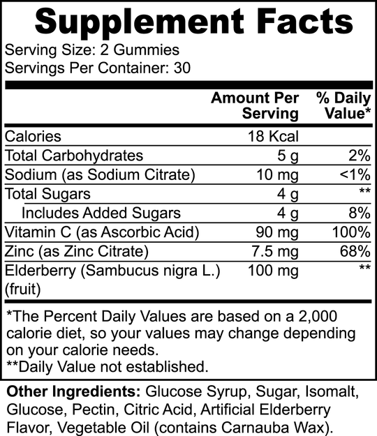 Elderberry & Vitamin C Gummies | PrimeFuelz