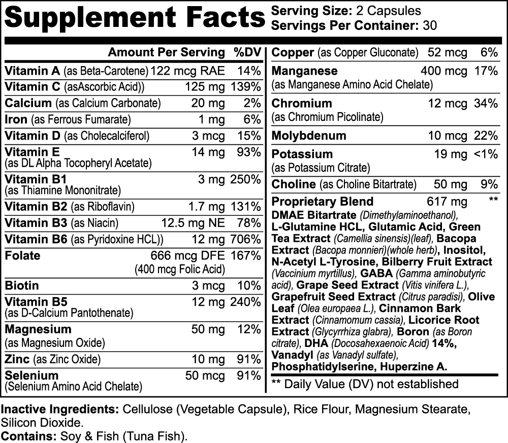 FOCUS (Cognitive Support & Focus) | PrimeFuelz